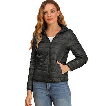 Women's Hooded Lightweight Down Packable Puffyer Jacket