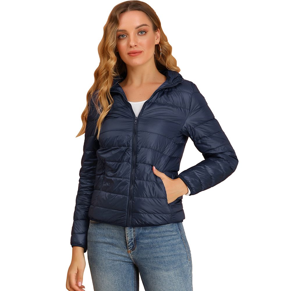 Women s Hooded Lightweight Down Packable Puffyer Jacket