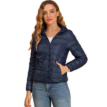 Women's Hooded Lightweight Down Packable Puffyer Jacket