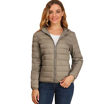 Women's Hooded Lightweight Down Packable Puffyer Jacket