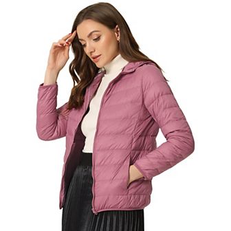 Women's Hooded Lightweight Down Packable Puffyer Jacket