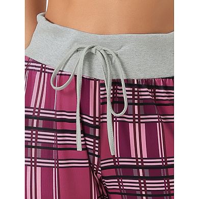 Womens Pajamas Yoga Casual Trousers Wide Leg Sleepwear Lounge Pants