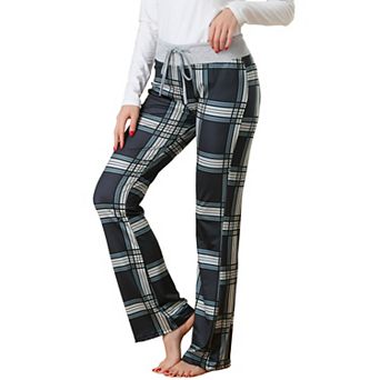 Womens Pajamas Yoga Casual Trousers Wide Leg Sleepwear Lounge Pants