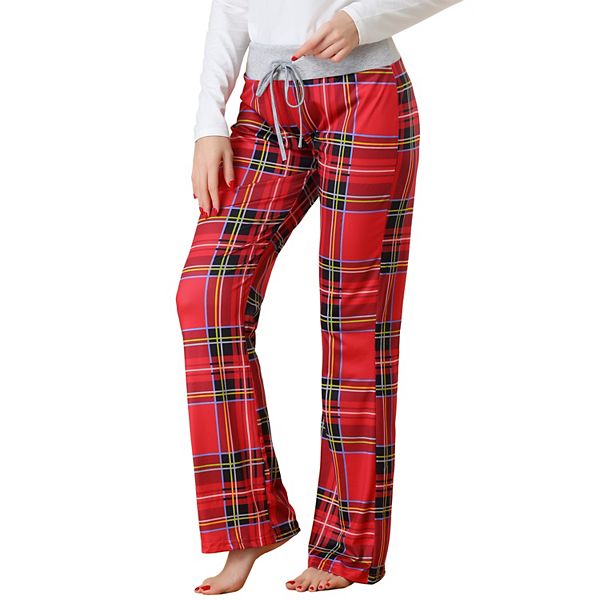 Womens Pajamas Yoga Casual Trousers Wide Leg Sleepwear Lounge Pants