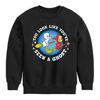 Boys 8-20 Casper Seen A Ghost Graphic Fleece Pullover
