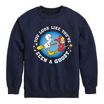 Boys 8-20 Casper Seen A Ghost Graphic Fleece Pullover