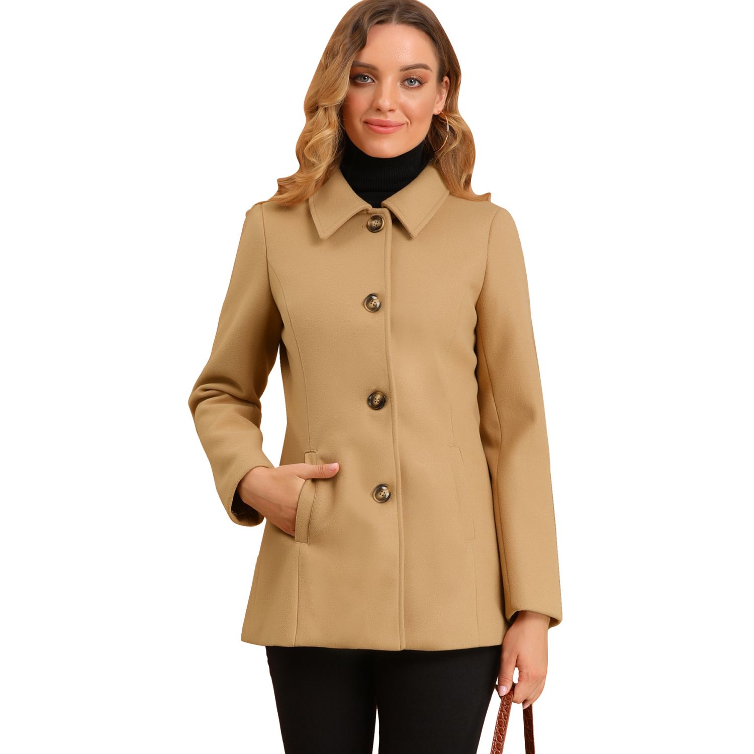 Single breasted coat outlet womens