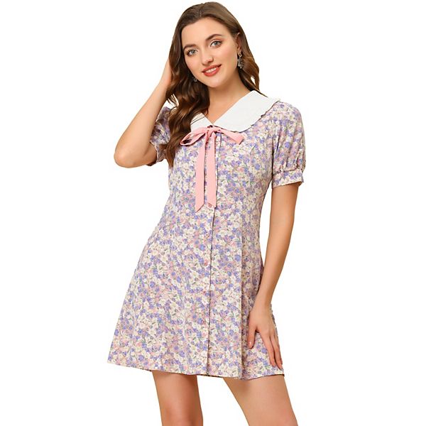 Short Sleeve Shirt Collared Mini Dress