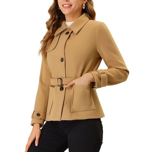 Winter Coats Single Breasted Turn-Down Collar Jackets