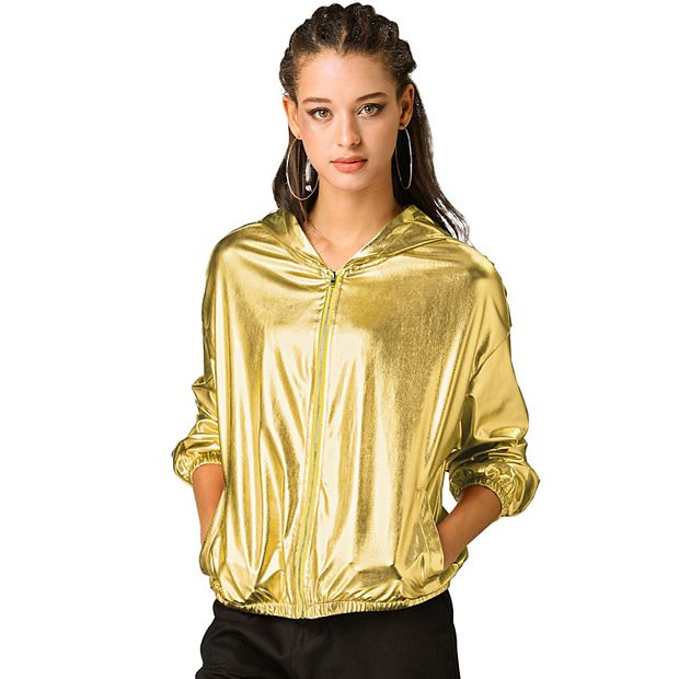 Women's metallic clearance raincoat