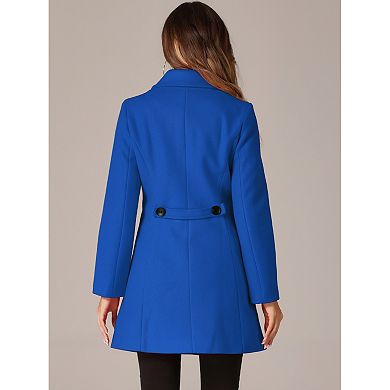Women's Casual Winter Single Breasted Mid Length Overcoat