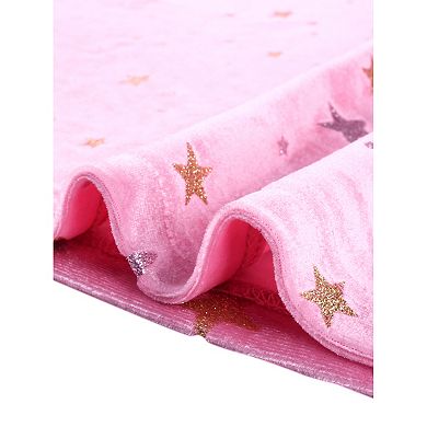 Women's Stars Velvet Round Neck Sleeveless Mini Dress