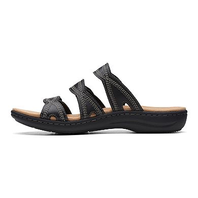 Clarks® Laurieann Ayla Women's Leather Slide Sandals