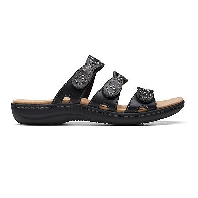 Clarks® Laurieann Ayla Women's Leather Slide Sandals