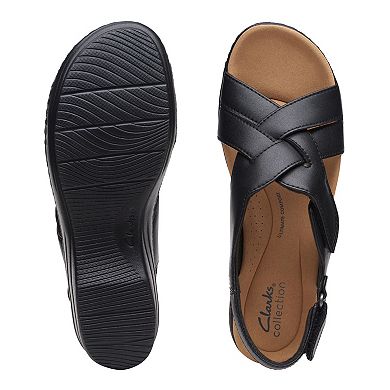Clarks® Merliah Echo Women's Leather Wedge Sandals