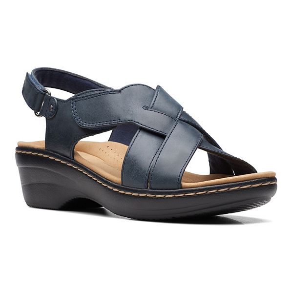 Clarks® Merliah Echo Women's Leather Wedge Sandals