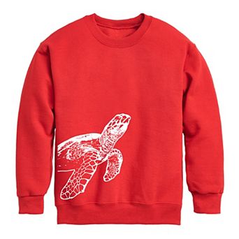 Boys 8-20 Sea Turtle Fleece Graphic Pullover