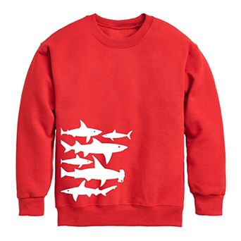 Boys 8-20 Shark Frenzy Fleece Graphic Pullover