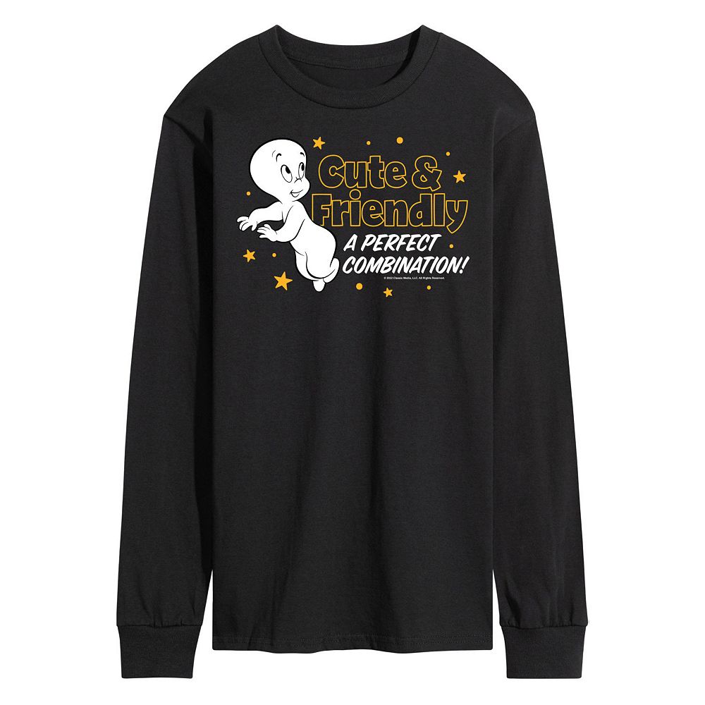 Men's Casper Cute And Friendly Long Sleeve Tee