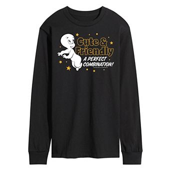 Men's Casper Cute And Friendly Long Sleeve Tee