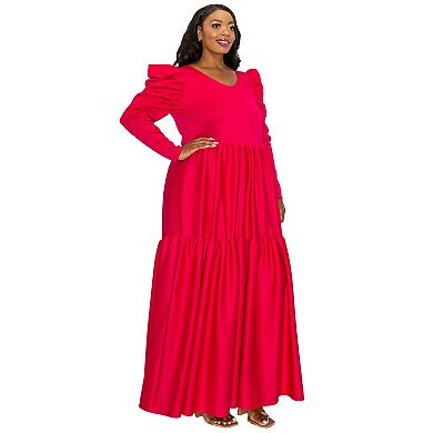 Plus Size Isabel Tiered Maxi Dress