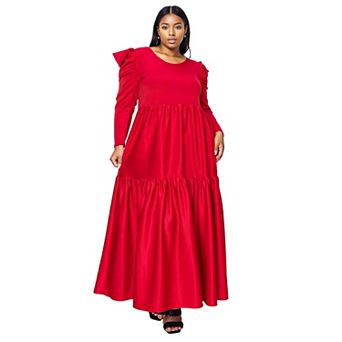 Plus Size Isabel Tiered Maxi Dress