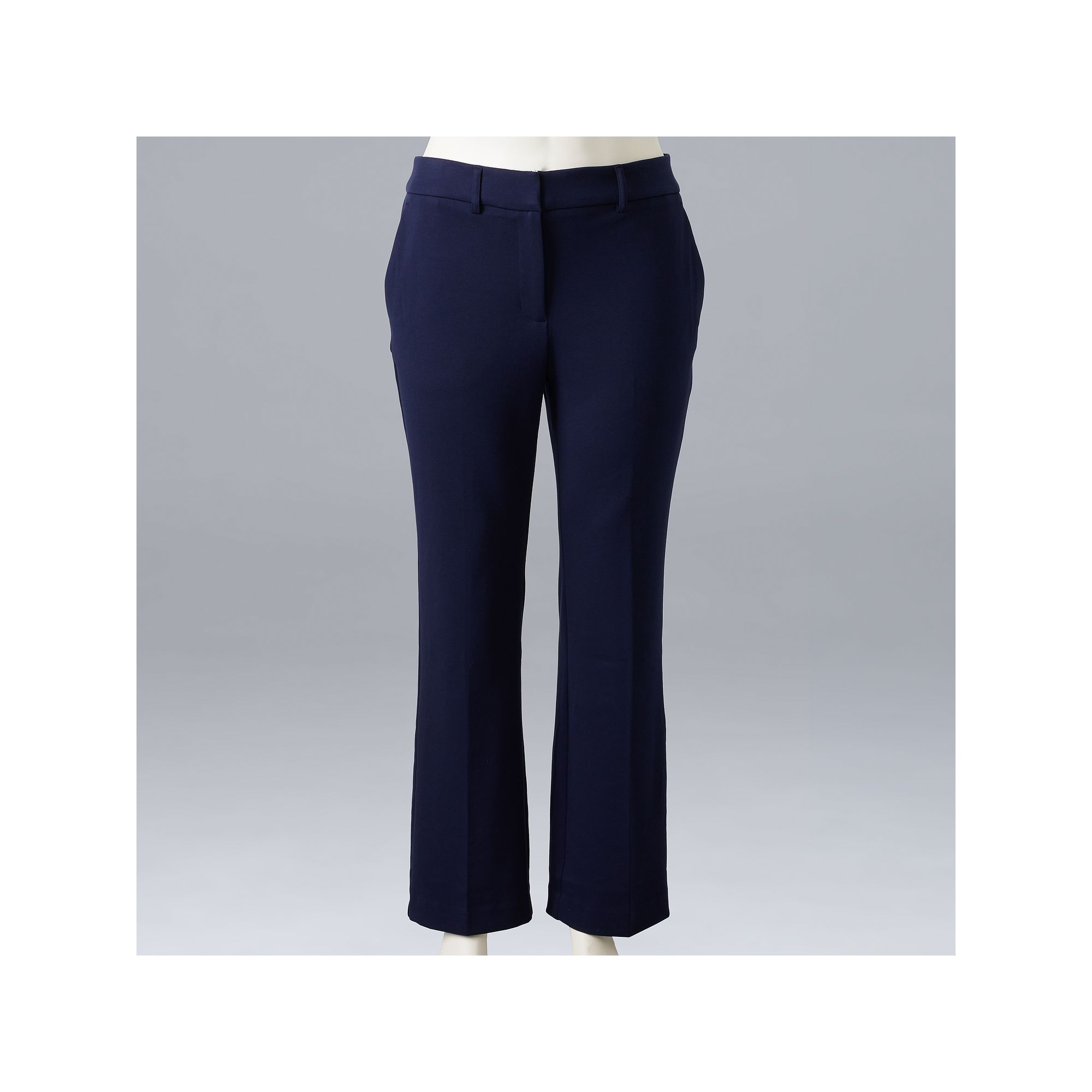 Plus Size Simply Vera Vera Wang High-Rise Flare Trousers, Womens, Size: 14