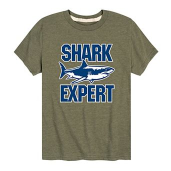 Boys 8-20 Shark Expert Graphic Tee