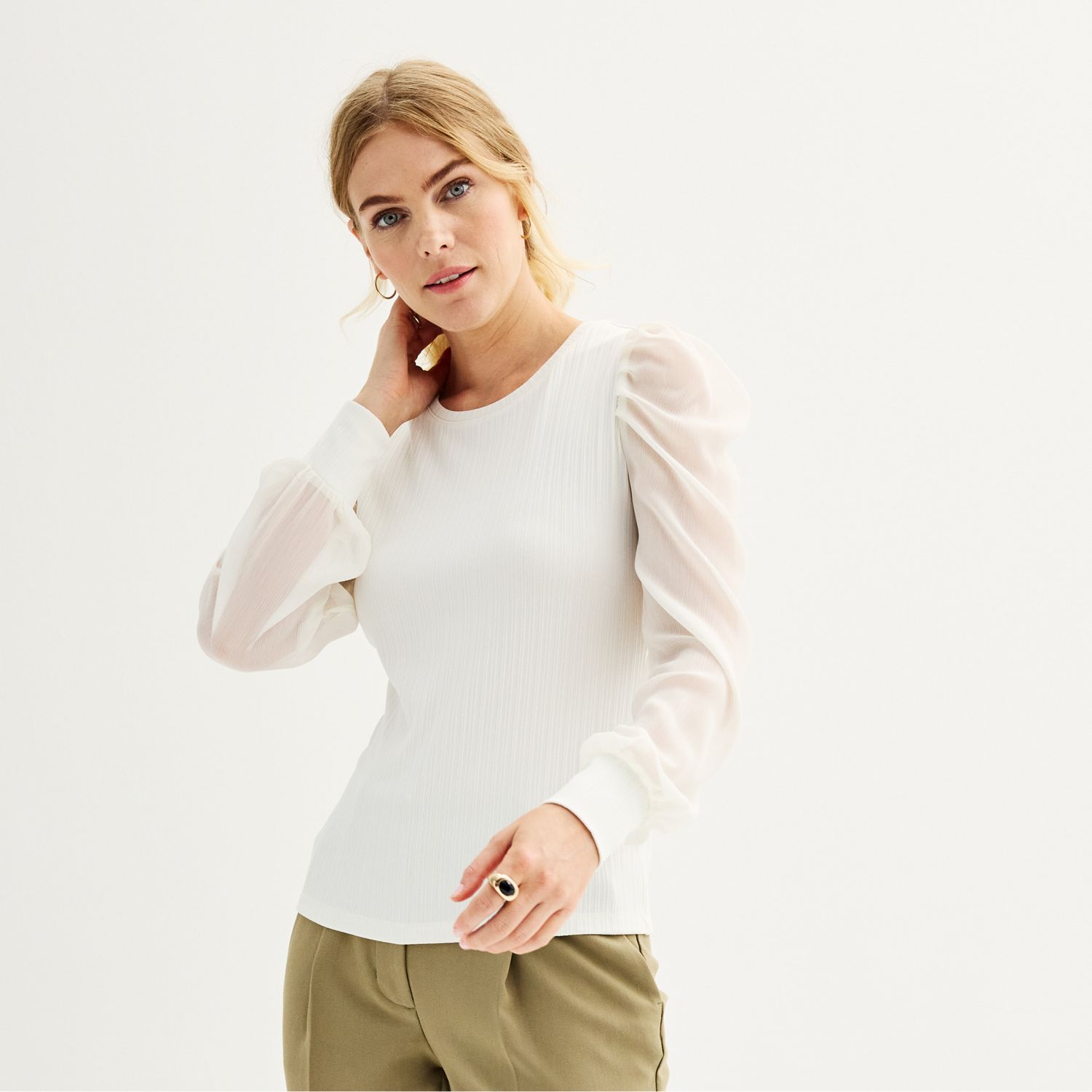 9/27y's mom！heve puff shell tops ホワイト 9/27y's mom！heve puff