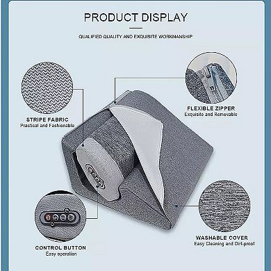 8 kneading massage nodes provide deep massage to your tissues and muscles