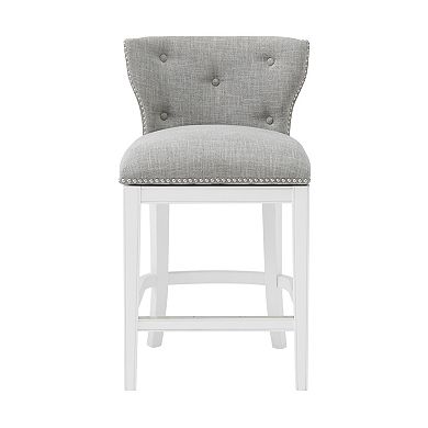 Alaterre Furniture Miranda Counter Height Swivel Bar Stool