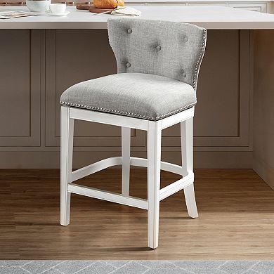 Alaterre Furniture Miranda Counter Height Swivel Bar Stool