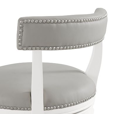 Alaterre Furniture Hanover Swivel Bar Stool