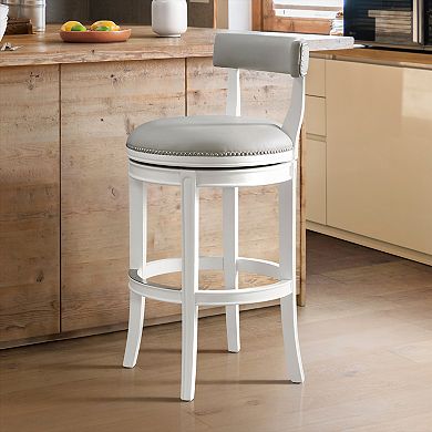 Alaterre Furniture Hanover Swivel Bar Stool