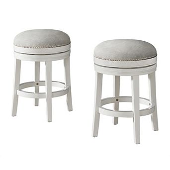 Alaterre Furniture Clara Swivel Counter Stool 2 pc Set