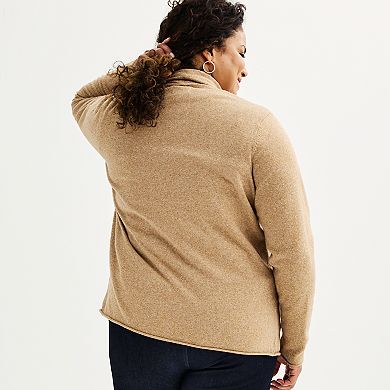 Plus Size Croft & Barrow The Extra Soft Closureless Cardigan