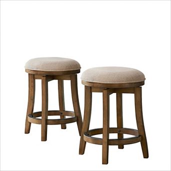Alaterre Furniture Ellie Swivel Counter Stool 2 pc Set