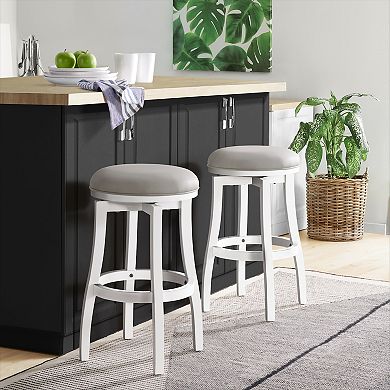 Alaterre Furniture Ellie Bar Stool 2-piece Set