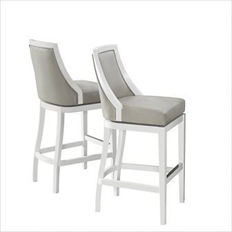 Alaterre Furniture Ellie High Back Bar Stool 2 pc Set