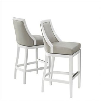 Alaterre Furniture Ellie High Back Bar Stool 2 pc Set