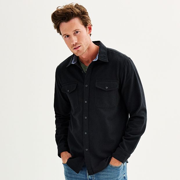 Kohls denim hot sale shirt mens