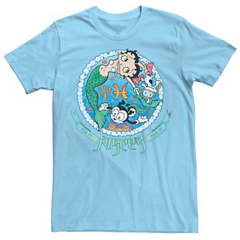 Men's Betty Boop Pisces Horoscope Tee
