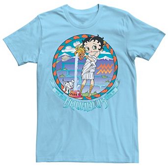 Men's Betty Boop Aquarius Horoscope Tee