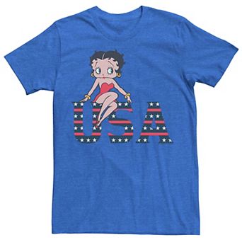 Men's Betty Boop USA Sign Tee