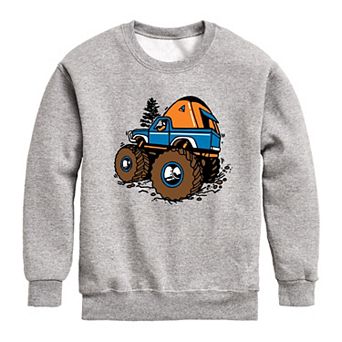 Boys 8-20 Camping Truck Fleece Graphic Pullover