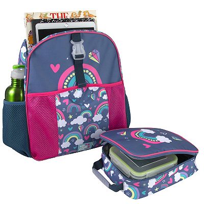 Girls Backpack Lunch Bag Set