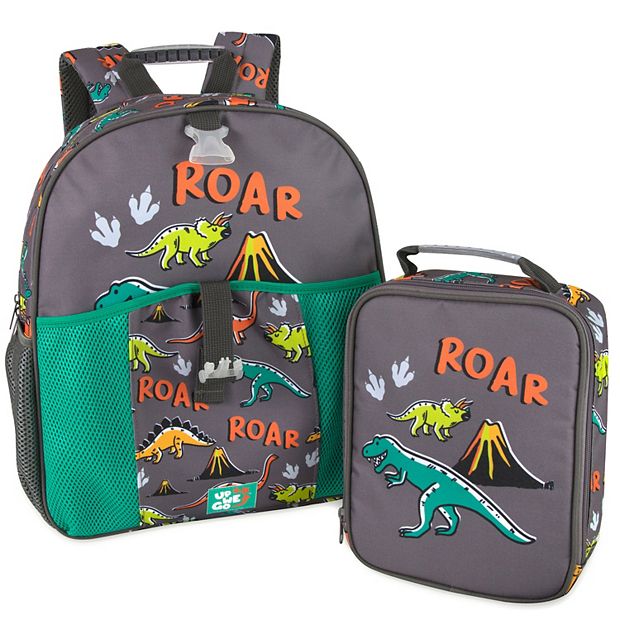 Up We Go Backpack with Matching Lunch Bag Dino