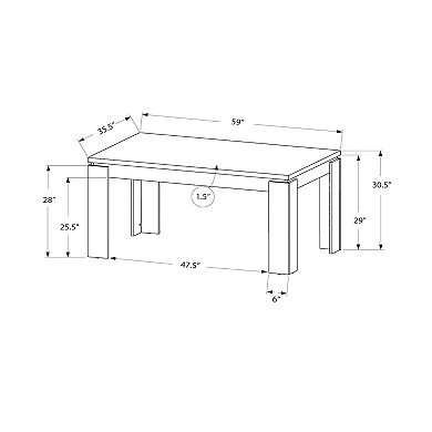 Monarch Rectangular Distressed Dining Table