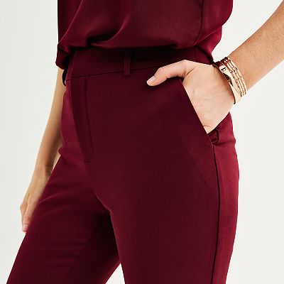 nine west women's dress pants - Brandclub inseam Bootcut flares slightly from knee to hem Magic elastic waistband Midrise sits on the hipFABRIC Nine West Dress Pants