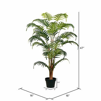 Vickerman Real Touch Artificial Potted Fern Floor Decor